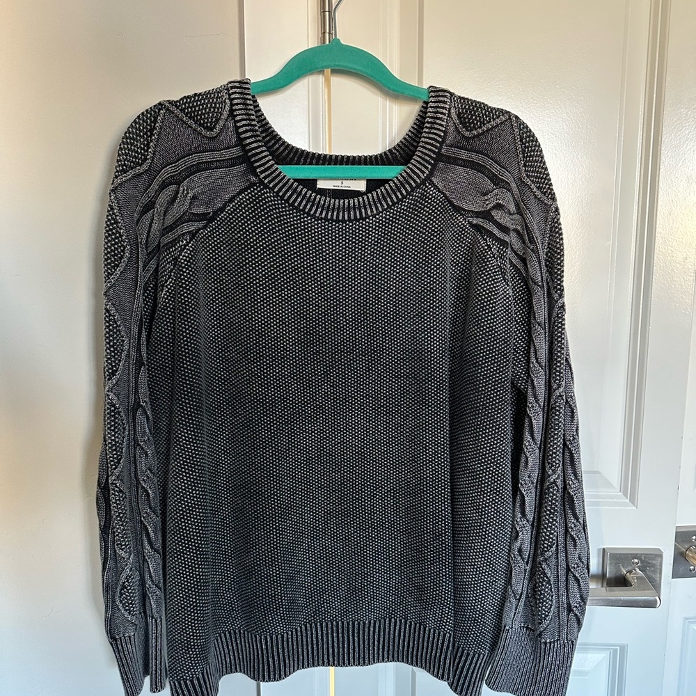 Zenana Outfitters Black Cable Knit Women's Sweater
